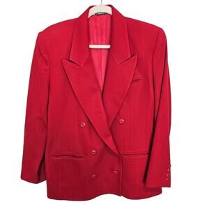 Vintage Austin Reed Womens Worsted Wool Blazer 8 Corp Career Work Office Holiday